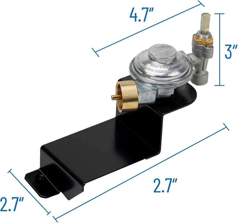 Skyflame Gas Grill Valve Regulator Assembly Compatible with Weber Q100 Q120 Series - Replacement Parts for Weber 80477 - Image 2